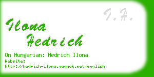 ilona hedrich business card